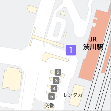 JR上越線・吾妻線 渋川駅 バス乗り場